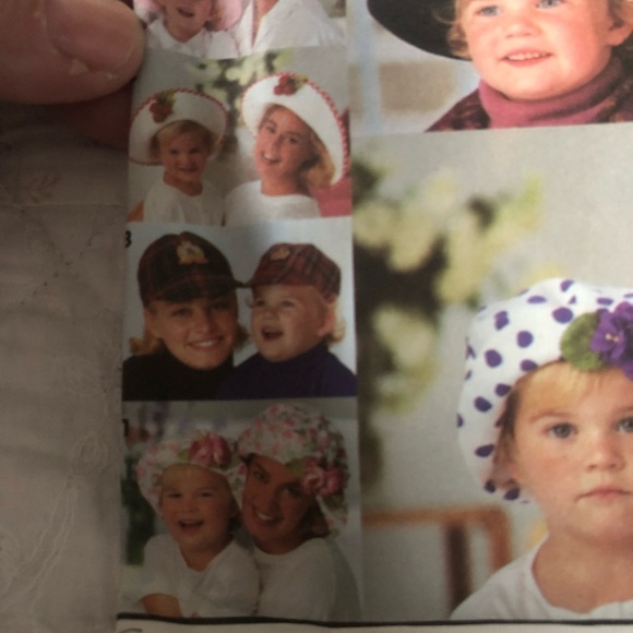 Vintage 1992 simplicity 8268 pattern - mother and daughter hats- summertime. - Picture 6 of 8